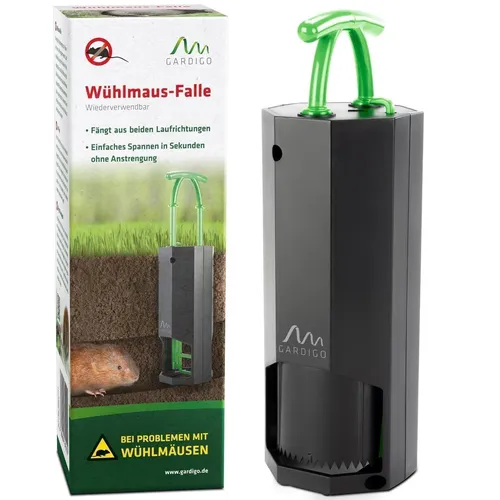 Wühlmausfalle Gardigo® Wühlmausschreck Garten Maulwurfabwehr Maulwurfschreck