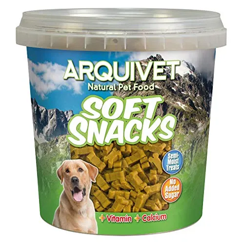 Arquivet, Soft Snacks für Hunde, Huhn, Hundesnacks in Knochenform, Leckerlis, Belohnungen und Leckerlis für Hunde, Snack Natural Hund, Premium, 800 g