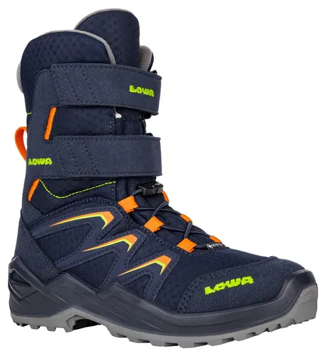 Lowa Maddox Warm GTX Hi JR navy/orange (6910) 27 - Kinder Stiefel mit hohem Schaft, wasserdicht und atmungsaktiv dank GORE-TEX Membran, ideal für winterliche Abenteuer.