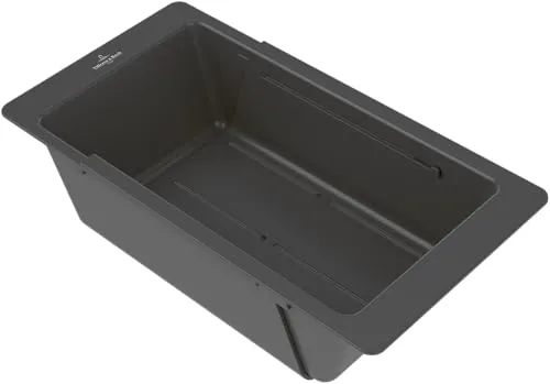 Villeroy & Boch Einhängeschale Küchenzubehör - Eckige, ausziehbare Spülbeckeneinlage für optimale Raumnutzung in der Küche. Ideal zum Waschen von Lebensmitteln oder als Stauraum, langlebig und spülmaschinengeeignet.