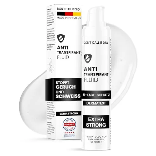 DON’T CALL IT DEO Antitranspirant Fluid 50ml – 5 Tage Schutz - Antitranspirants mit 5-Tage-Wirkung gegen starkes Schwitzen und Geruch, ideal für empfindliche Haut – sanfte und effektive Deo-Alternative für Damen und Herren.