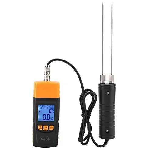 Feuchtigkeitsmesser Holz Feuchtigkeitsmesser Einstellbar Feuchtigkeitsmesser für GM620 Digitaler Feuchtigkeitsmesser mit LCD Display für Holzbaustoffe, Holzwände, Papierboden