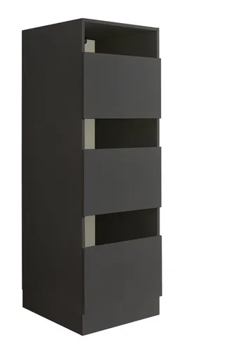 möbelando Wäscheschrank LAUNDREEZY in Anthrazit 50x162x67,5 cm - Stylischer Wäscheschrank LAUNDREEZY aus hochwertigem Holzwerkstoff, ideal zur Integration einer Waschmaschine. Bietet großzügigen Stauraum und verleiht Ihrem Raum zeitlose Eleganz.