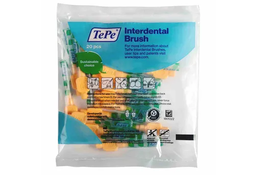 TePe Interdentalbürsten 20 Stück extra Soft Zahnreinigungsstäbchen aus Schweden