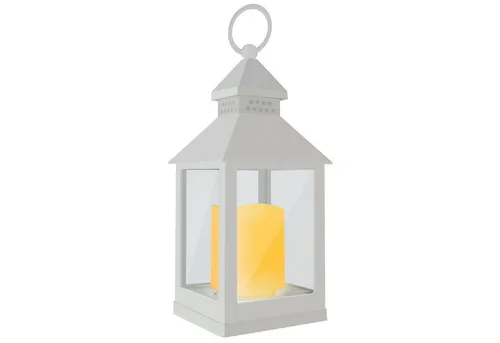 EAXUS LED Laterne Windlicht mit realistischem Flammeneffekt, LED fest integriert, warmweiß, 360° drehbarer Aufhängering, täuschend echte LED-Kerze