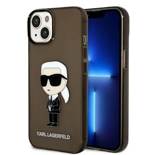 KARL LAGERFELD KLHCP14MHNIKTCK Hülle für iPhone 14 Plus - Standard Handyhüllen mit stilvollem Design aus der Icons Collection, robust und schützend durch Hartschalenmaterial aus TPU/Polycarbonat.
