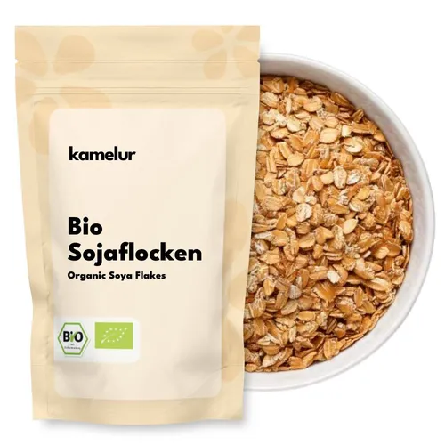 Bio Sojaflocken 2,5kg 6,36 EUR/kg von Kamelur
