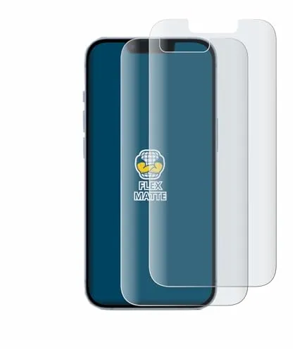 BROTECT Full-Cover Schutzfolie Matt für Apple iPhone 14 (2 Stück) - Full-Screen Displayschutz-Folie, 3D Curved, Anti-Reflexion