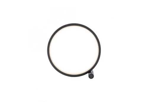Licht-Erlebnisse Nachttischlampe EINDOR, LED fest integriert, Warmweiß, LED Metall 3000 K warmweißes Licht 1290 lm Ø 25,5 cm rund cm Schwarz