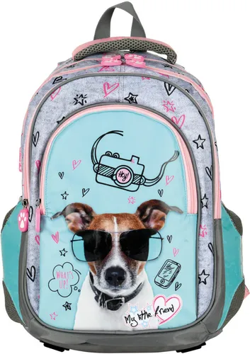 Schulrucksack mit mehrfachen Fächern
