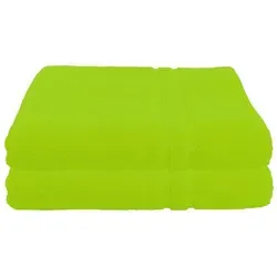 Julie Julsen Handtücher 2-Handtücher-Apfelgrün, Baumwolle (2-St) grün 60 cm x 100 cm