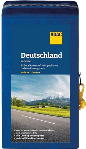 Produktbild ADAC Kartenset Deutschland: 20 Detailkarten auf 10 Doppelblättern