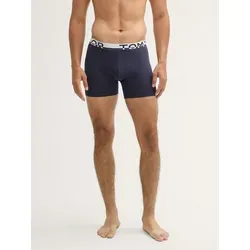 TOM TAILOR Boxershorts Unterwäsche (im Doppelpack) Mittellange Boxershorts im 2er-Pack blau M / 5