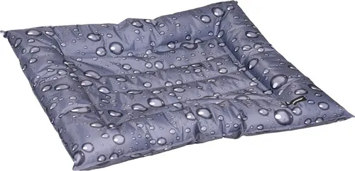 Flamingo Kühlbett Bed Fresk Drop grau, 56 x 66 cm - Kühlbett für Hunde aus Polyester, gefüllt mit Gel. Wasserfest, leicht zu reinigen und faltbar. Für zusätzliche Erfrischung einfach in den Kühlschrank legen. Ideal für heiße Tage!
