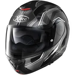 X-lite X-1005 Ultra Carbon Klapphelm, schwarz-grau, Größe 2XL - Motorradhelm mit ultrawidem Sichtfeld, kratzfestem Visier und UV-Schutz, ideal für sicheres Fahren und maximalen Komfort.