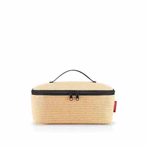 reisenthel Kühltasche coolerbag M Raffia Black - Kühlboxen & Kühltaschen – Ideal für Snacks und Medikamente, hält alles frisch und kühl dank hochwertigem Thermo-Innenfutter aus recycelten PET-Flaschen.