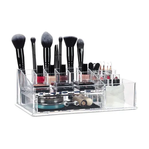 Make Up Organizer Acryl Lippenstifthalter mit Schublade Kosmetik-Aufbewahrung