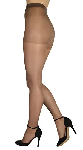 BANANALU feine elastische seiden Strumpfhose Damen 20 Den Höschenteil Panty 20 Shade XL