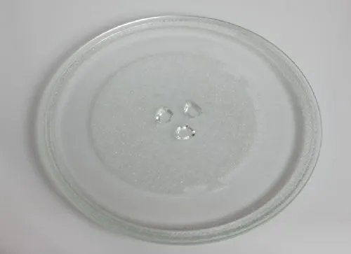 daniplus© Glasdrehteller, Drehteller, Mikrowellendrehteller Ø 255 mm, mit 3 Füßen passend für LG
