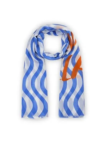 Codello Modeschal mit Schriftzug in Blau von CODELLO