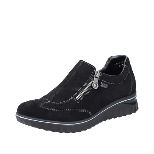 Rieker Damen Halbschuhe 59071 - Echtes Leder, TEX-Beschichtung und herausnehmbare Einlegesohle für optimalen Tragekomfort