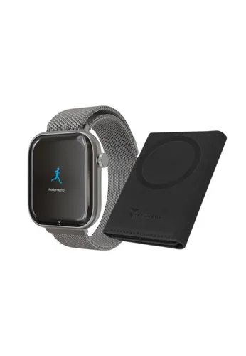 Techmade Smartwatch Glam mit Künstlicher Intelligenz - Bundle-Pack Silver