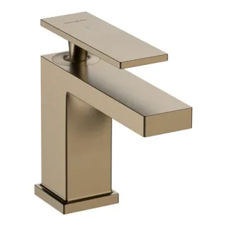 Hansgrohe Tecturis E eengreeps Wastafelmengkraan 80 CoolStart Brushed Bronze - Bad- & Duscharmaturen mit CoolStart-Technologie, die Energie spart und eine maximale Durchflussmenge von 4 l/min bietet. Ideal für umweltbewusste Haushalte.