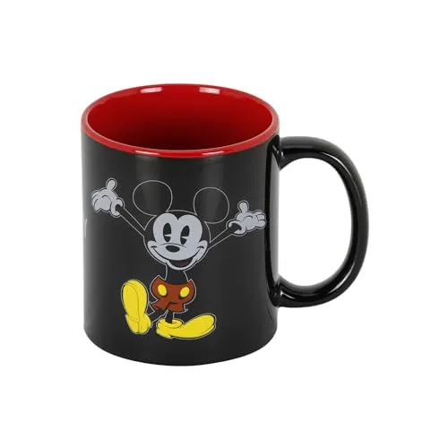 Disney Unisex 06752 Becher Face, Schwarz, Einheitsgröße von Disney