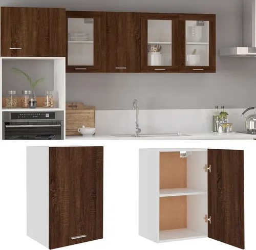The Living Store Hängeschrank Braun Eichen-Optik 39,5x31x60 cm