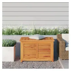 furnicato Gartenbox mit Beutel 90x50x58 cm aus Massivholz