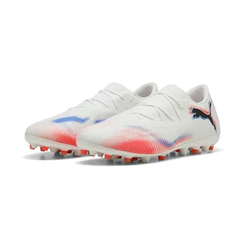 PUMA FUTURE 8 MATCH MG Low Fußballschuhe, Gr. 43 - Fußballschuhe für kreative Spieler, mit leichtem Mesh-Obermaterial und präziser GripControl für optimale Ballkontrolle auf Kunstrasen und Naturrasen.
