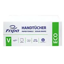 Fripa Papierhandtücher ECO, V-Falz, 25 x 23 cm