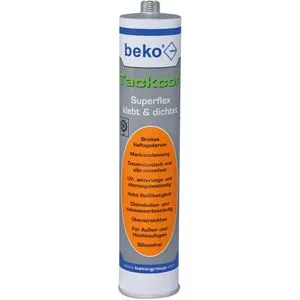Beko Montagekleber 2403103 Tackcon Superflex 310ml, Kleb- und Dichtstoff, flexibel, grau