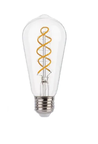 Filament Vintage Retro Edison Glühbirne ST58 2200k E27 4W Transparent