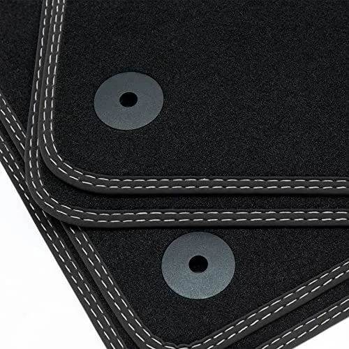 tuning-art Auto-Fußmatten BDN464 für Cupra Born Typ K1 - Passgenaues Automatten Set mit hochwertigem Polyamid Velours, rutschfestem Befestigungssystem und eleganter Doppelziernaht. Ideal für perfekten Schutz und Komfort in Ihrem Cupra Born ab Baujahr 2021.