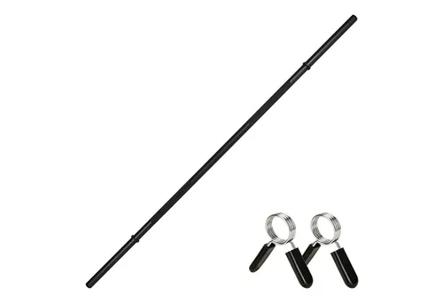 MSports® Langhantelstange Langhantelstange mit Federverschluss 150 x 35 cm