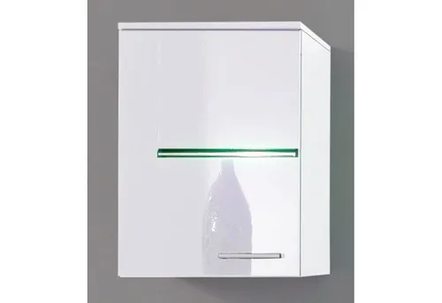 Höltkemeyer Mehrzweckschrank Flame 45 cm Breite - Stilvoller Büroschrank in Schwarz oder Weiß matt mit Hochglanz-Fronten. Ideal für die organisierte Aufbewahrung, ausgestattet mit Glasböden und robusten Ganzmetall-Scharniere.
