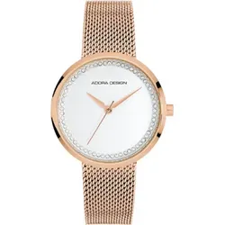 ADORA AD8418 Damenuhr - Elegante Armbanduhr mit Swarovski-Steinen - Stilvolle Armbanduhr mit Quarzwerk und edlem Milanese-Band, verziert mit funkelnden Swarovski-Steinen, ideal für besondere Anlässe.