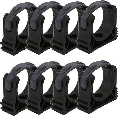 HAF PVC Rohrschelle 50mm – 8er Set für zuverlässige Rohrbefestigung - 8x PVC Rohrschelle für 50mm Rohre, ideal für Poolverrohrung und mehr. Robustes PVC, einfache Montage, hohe Witterungsbeständigkeit – perfekt für langlebige Anwendungen.