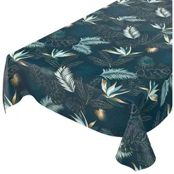 ANRO Wachstuchtischdecke Grün 140x220cm in blau von ANRO