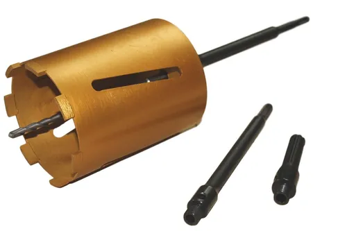 Diamantbohrkrone 110mm SDS Plus – Präzise Kernbohrungen - Hochwertige Diamantbohrkrone mit 110 mm Durchmesser und SDS Plus Schaft für exakte Bohrungen in Mauerwerk und Beton. Robuste Segmente garantieren Langlebigkeit und vielseitige Anwendungsmöglichkeiten.