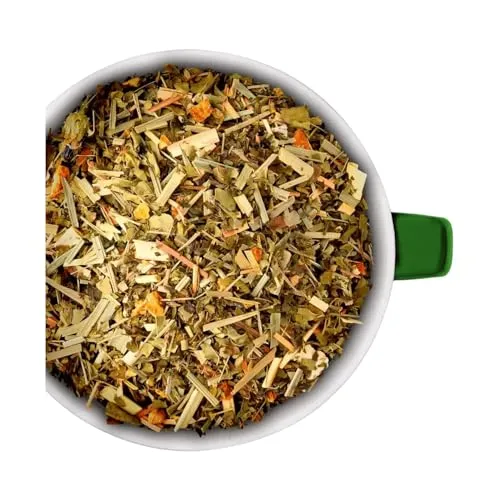 Bremer Gewürzhandel Moringa Ingwer-Zitrone Kräutertee, lose, geschnitten, gut für entspannte Momente, 100g