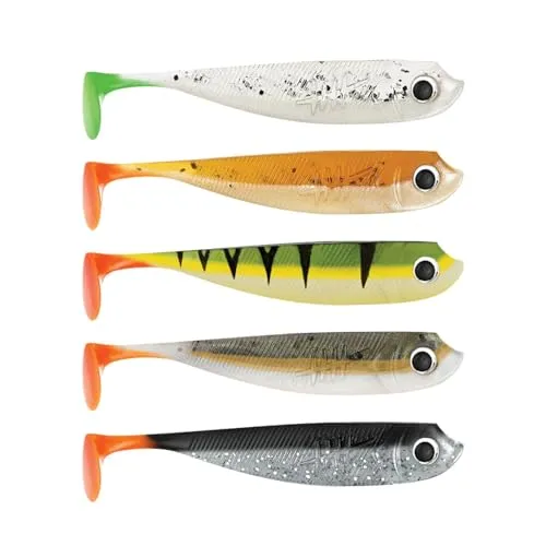 Lieblingsköder Gummifische zum Zanderangeln mit Gummifisch 7,5cm, Farbe Lieblingsköder:Firetail Edition 5