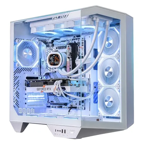 darkFlash DY470 Full-Tower ATX Gaming-PC-Gehäuse mit Panorama-Glas
