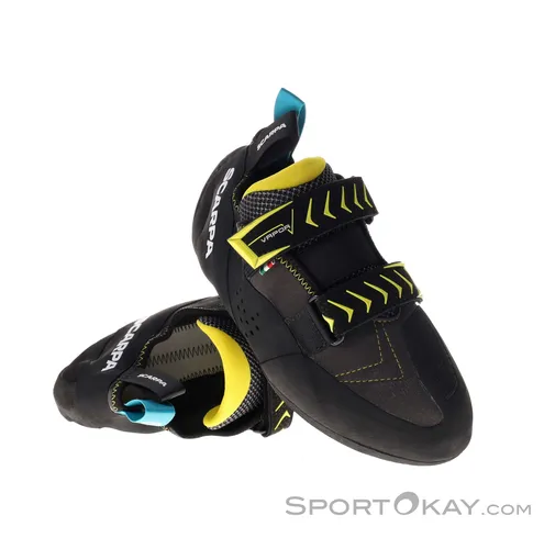 Scarpa Vapor V Herren Kletterschuhe - Grau - Größe 41 - Kletterschuhe für Herren mit präziser Passform und hervorragendem Grip, ideal für Kletterer, die Leistung und Komfort suchen.