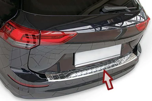 RECAMBO Ladekantenschutz für VW GOLF 8 VARIANT - Abdeckblenden – Hochwertiger V2A Edelstahl-Ladekantenschutz mit 100% Passgenauigkeit und exklusiver Optik, schützt vor Kratzern und Witterungseinflüssen beim Be- und Entladen.