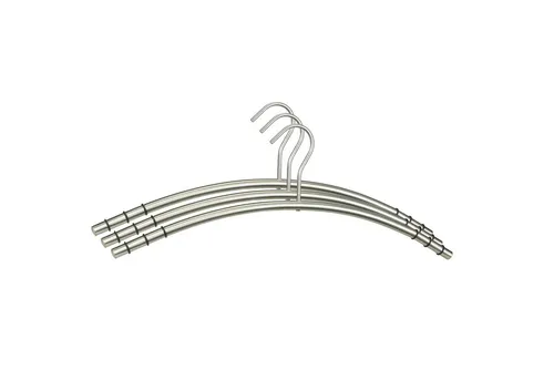 Hochwertige Edelstahl Kleiderbügel (3 Stück) in silber von Szagato