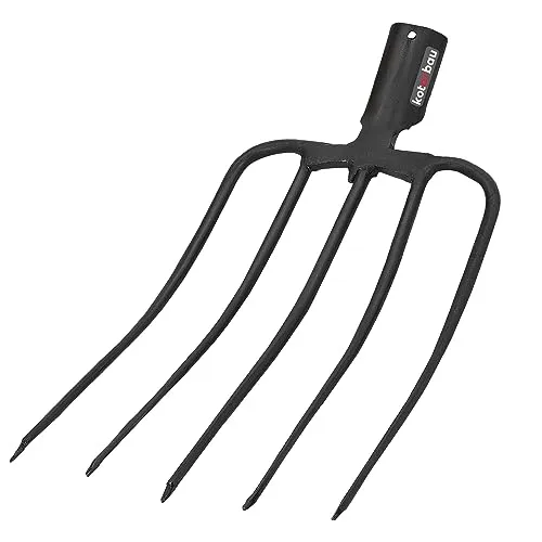 KOTARBAU® Forke 5 Zinken Heugabel Mistgabel Mistforke Gartengabel Gartenforke Dunggabel Spatengabel Gabel für Garten Drahtgabel für Garten und Landwirtschaft