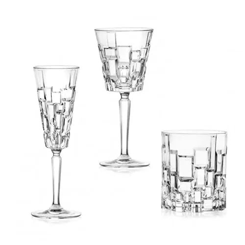 RCR Cristalleria Italiana Etna Gläser-Set, 18 Stück