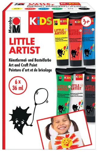 Marabu KiDS Bastelfarbe Little Artist 36 ml 6er Set